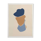 Illustration - baigneuse bleue A3