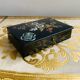 19th-century Chinese lacquer box, handmade motifs, coat of arms of PARIS