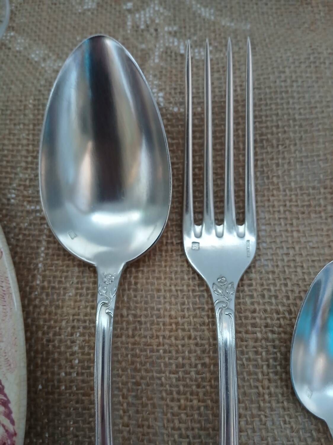 36 antique silver-plated cutlery sets "Boulenger"