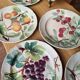 Set of 6 Art Nouveau Barbotine St Clément plates