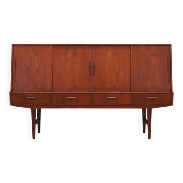 Teak highboard, Danish design, 1960s, production: Denmark