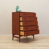 Commode en teck, design danois, années 1970, fabrication : Danemark