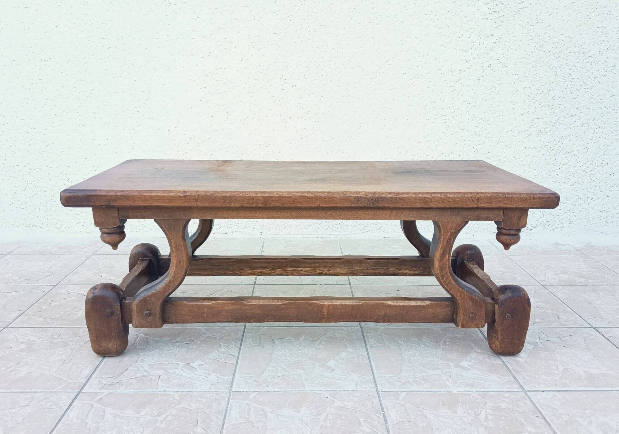 Solid oak coffee table