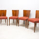 Art Deco Dining Chairs H-214 by Jindrich Halabala for ÚP Závody, 1950's