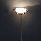1980 Italian Halogen Brass Floor Lamp