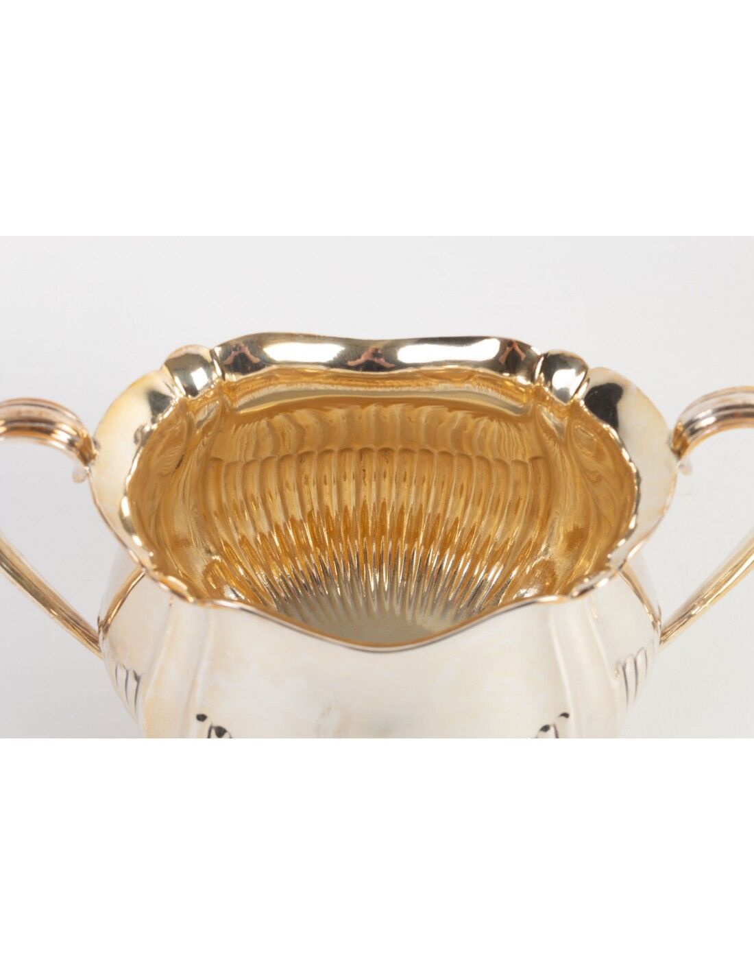 Silver metal tea and coffee service