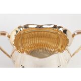 Silver metal tea and coffee service