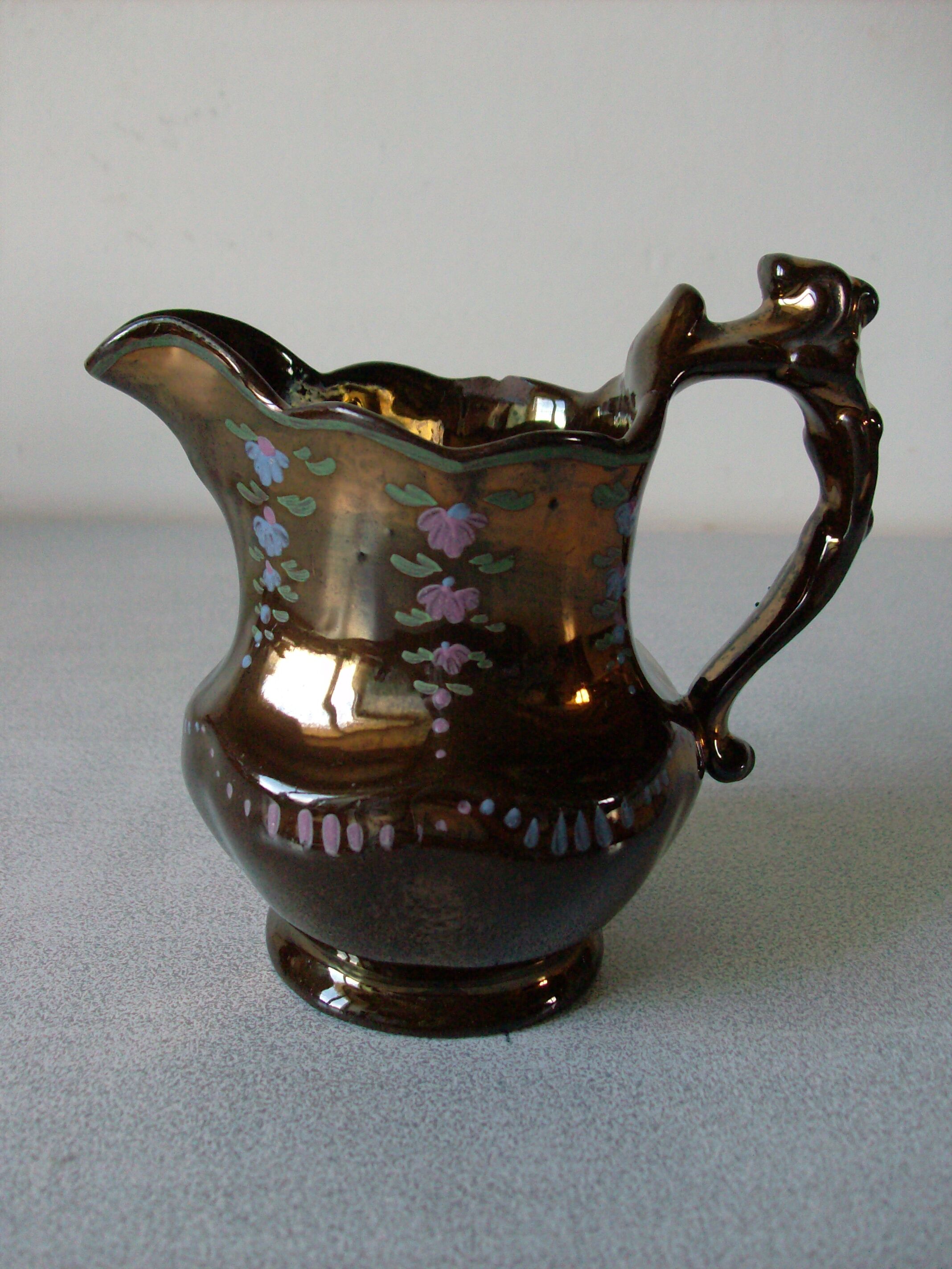 Old Jersey earthenware cream milk jug 11.3 cm tableware
