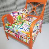Former colonial style armchair restyled