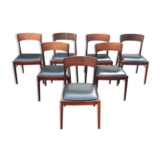 Danish rosewood chairs by Henning Kjaernulf for KS mobelfabrick