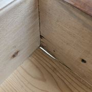 Art Decò chest of drawers from the 1940s in mahogany and briar