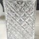 Whiskey decanter in bohemian crystal. boho-chic style. cross/diamond patterns. floral decor. high 25.5 cm