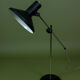 Large black metal vintage industrial desk lamp.