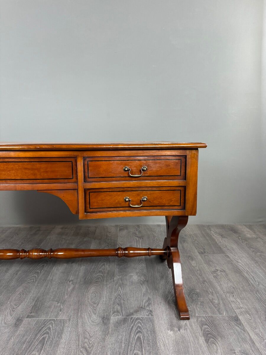 English style mahogany desk, 20th century