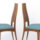 Paire de chaises de salle à manger Ernst Martin Dettinger pour Veil | Chêne, vintage des années 1960