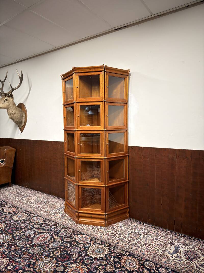 Original Globe Wernicke English Bookcase Half Round
