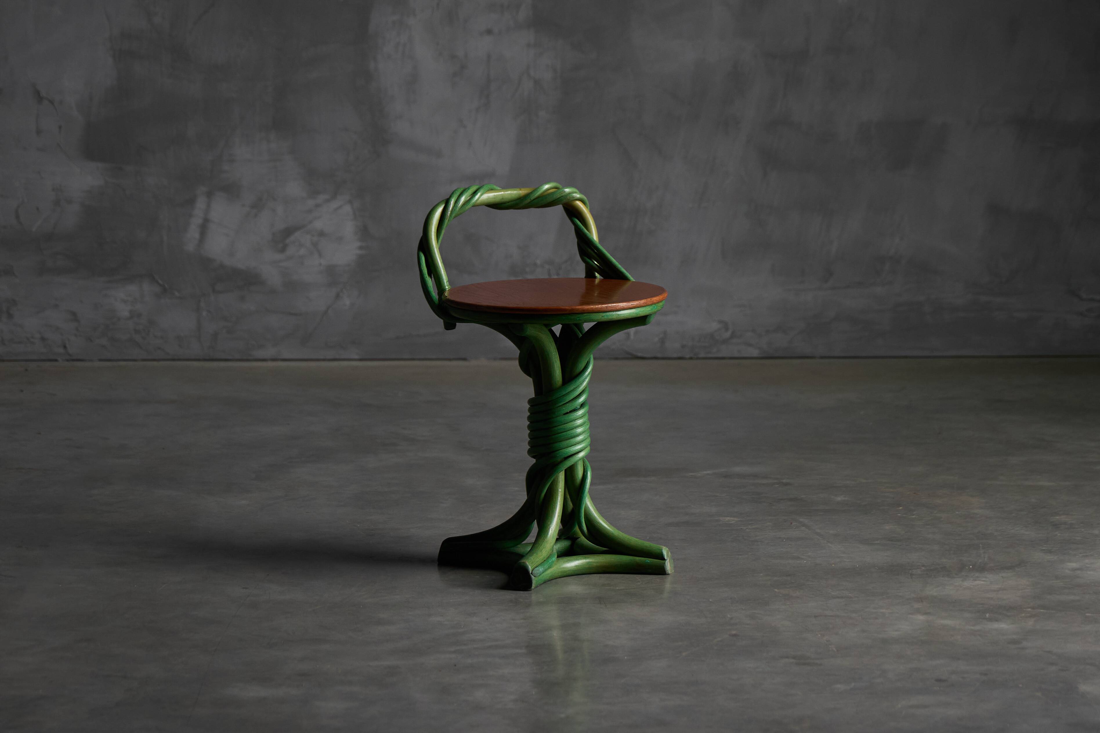 Whimsical Vine Twist Stools, France, Late 20th Century