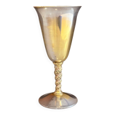 Gobelet à vin en argent vintage Falstaff, fabriqué en Espagne, coupe à tige ornée.