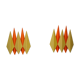 Pair of 2 Danish vintage wall lamps Diamant by Holm Sorensen, 1960s