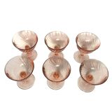 6 verres à champagne verre Rosaline