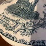 Iron earth soup tureen, Parisian monuments, Notre Dame, Trocadero