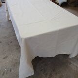 Antique linen/mixed sheet with embroidery