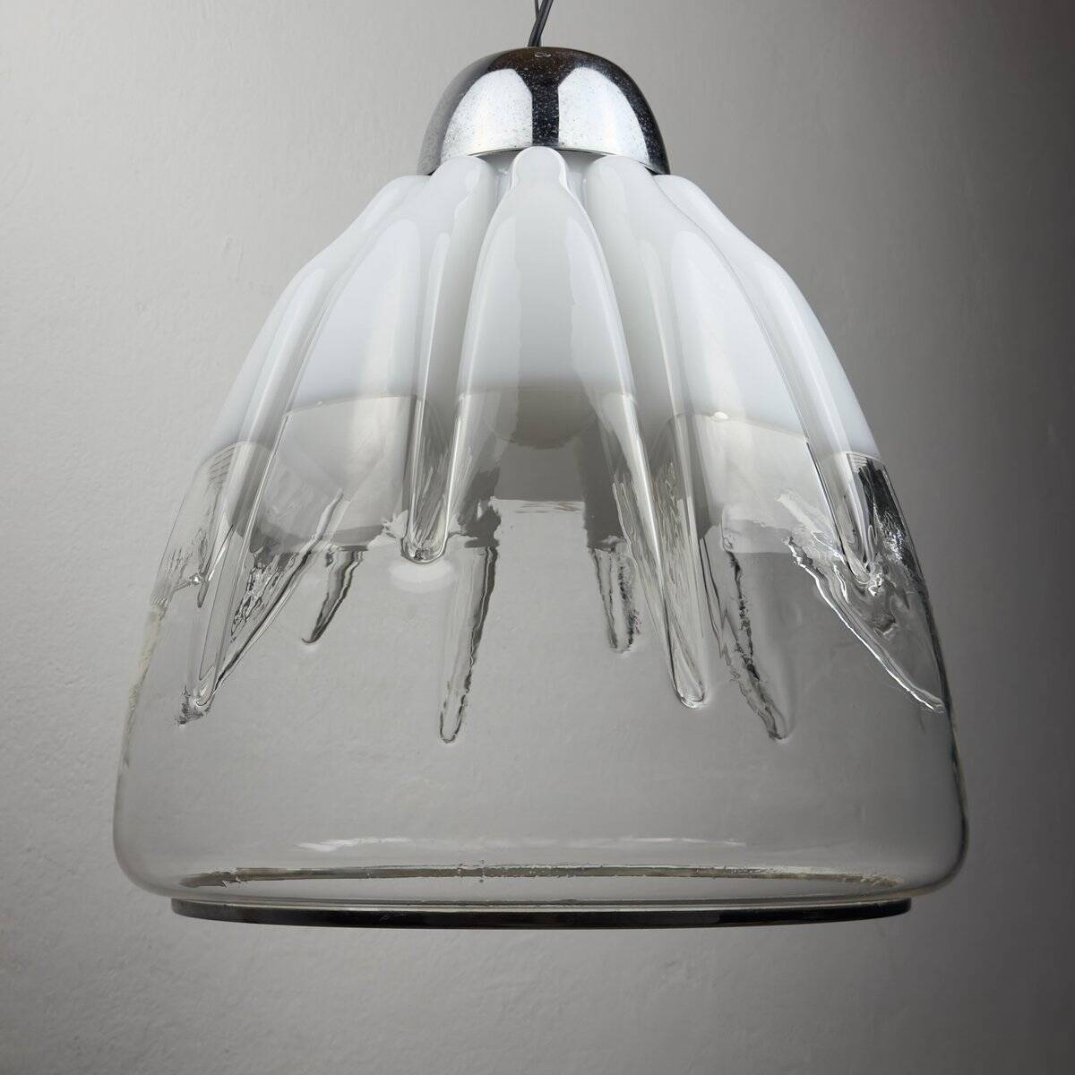 Lampe suspension en verre de Murano par Toni Zuccheri pour VeArt, Italie, années 1960