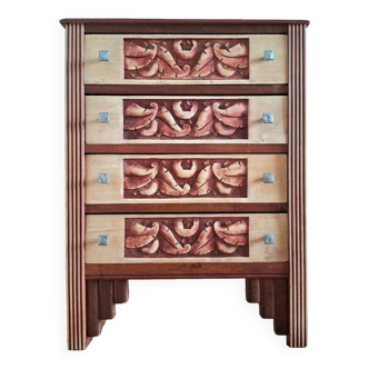 Commode art déco, meuble ancien vintage