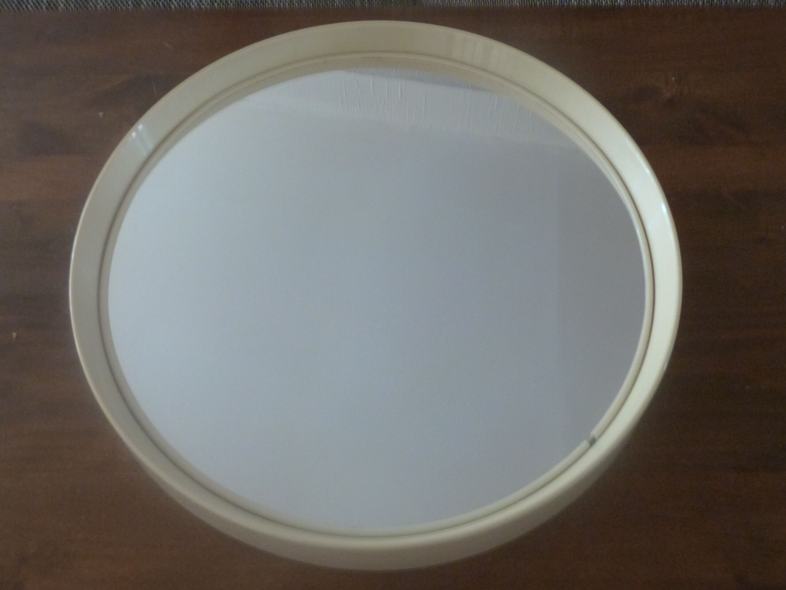 Vintage mirror plastic cream - Collezione Salc Cantù Italy