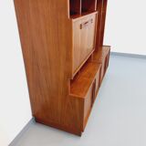 Vintage Scandinavian double bookcase in teak from the 60s