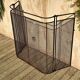 Large old fireplace 3 panels in iron forged height 77 cm