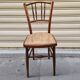 Bistro chair in wood and caning from the 1900s.