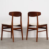 Set of two teak chairs, Danish design, 1960s, production: Denmark