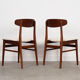 Set of two teak chairs, Danish design, 1960s, production: Denmark