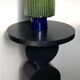 Sellette - Table d'appoint en bois teinté noir