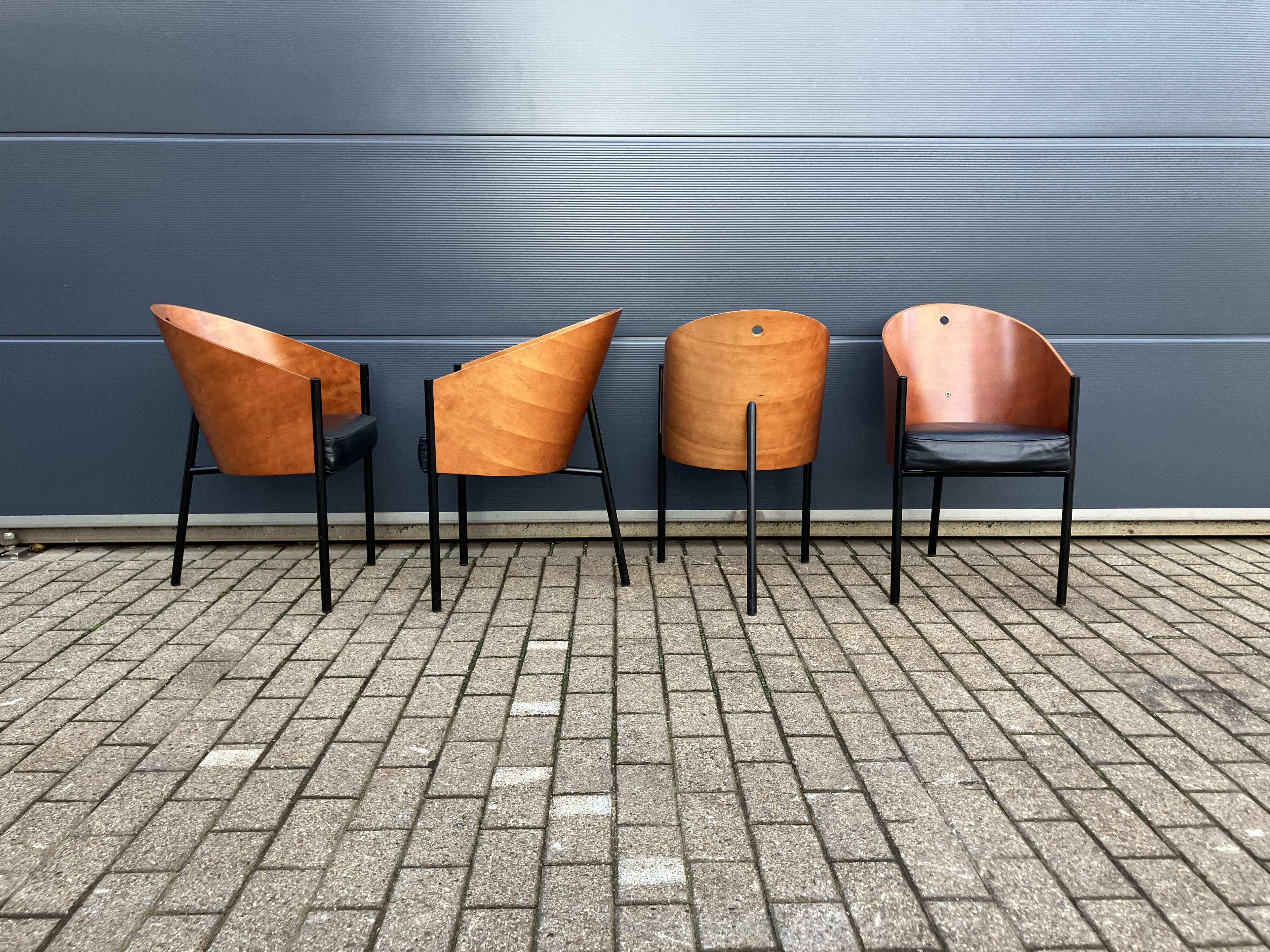 4x originaux chaises Costes Philippe Starck Aleph Driade
