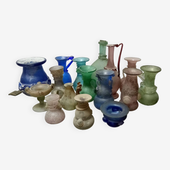 Murano Glass Vases from Seguso, Italy, Set of 16