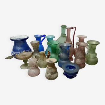 Vases en Verre Murano de Seguso, Italie, Set de 16