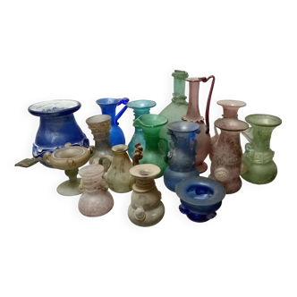 Murano Glass Vases from Seguso, Italy, Set of 16