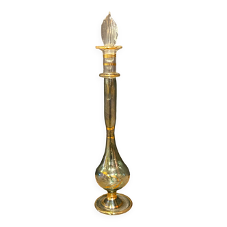 Scent bottle, perfume bottle on pedestal in tinted glass Murano Venice