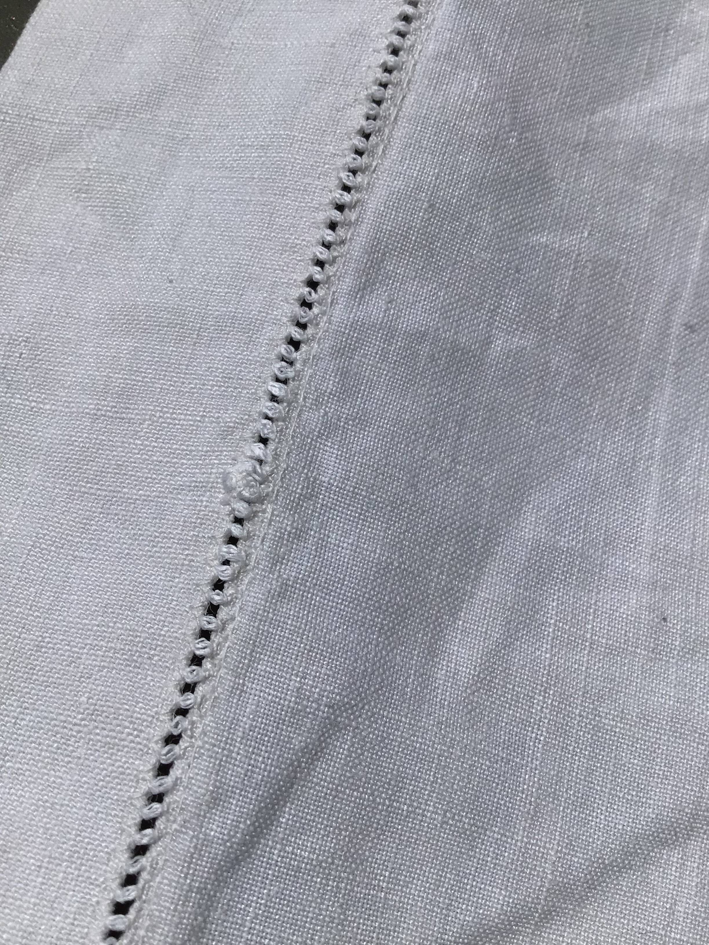 Fine linen round crocheted openwork mini day pillowcase