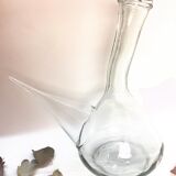 Spanish glass porron pitcher