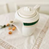 Service à café en porcelaine opaque Digoin Sarreguemines modèle Lumière
