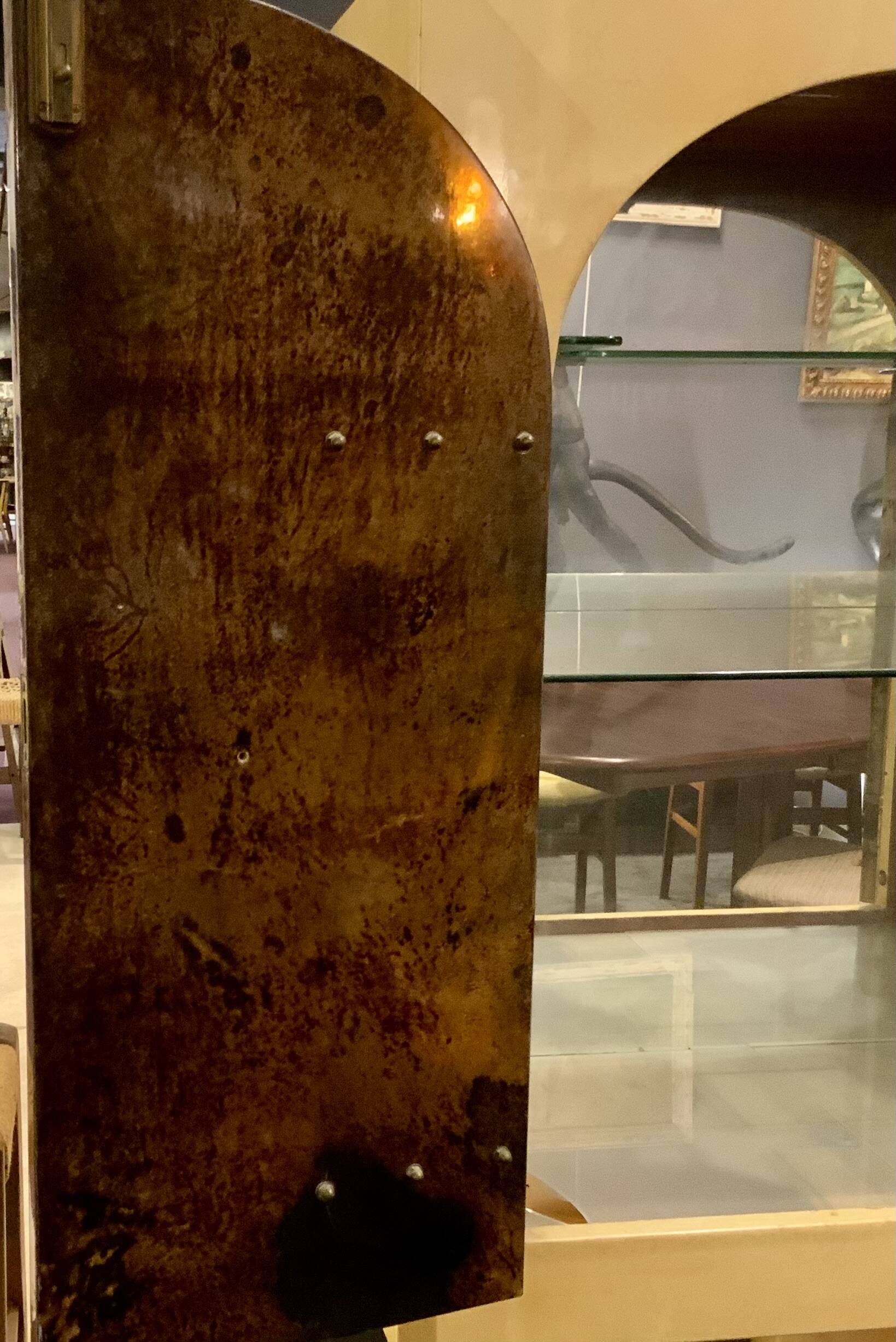"Bar Cabinet in Parchment, Italian Design by Aldo Tura from the 1960s"