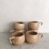 6 stoneware cups
