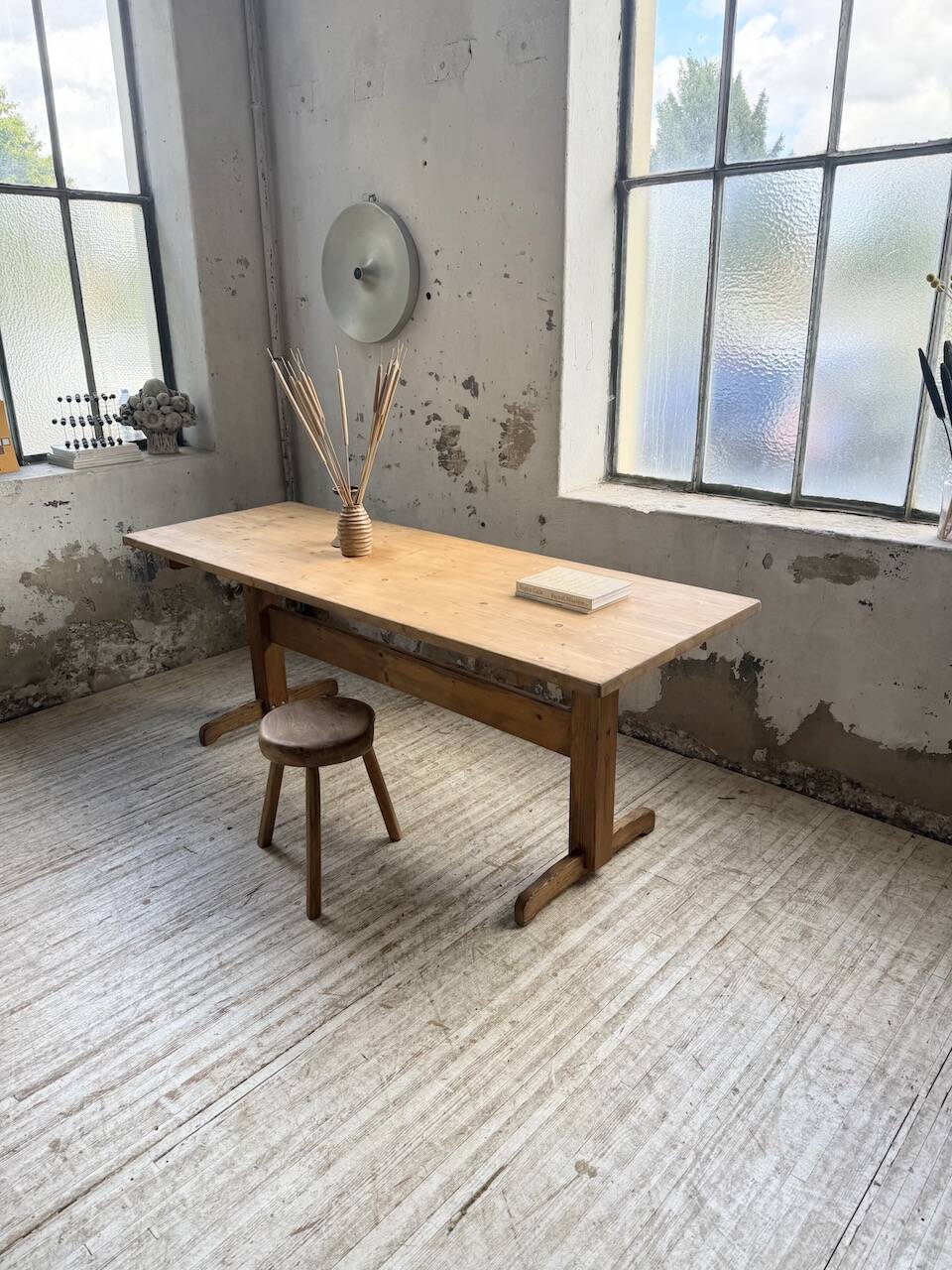 Perriand mountain furniture pine dining table