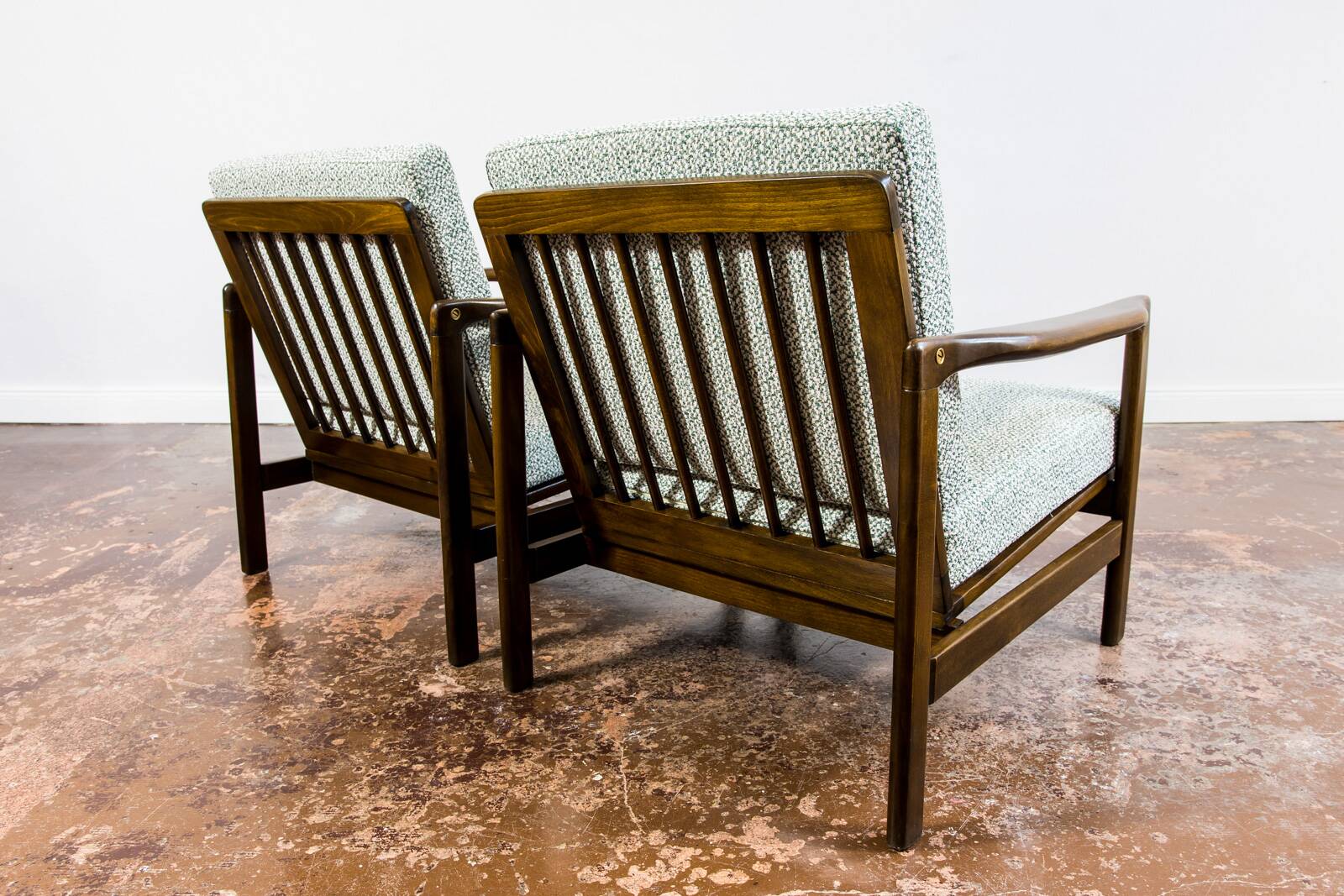 Mid Century Armchairs By Zenon Bączyk, 1960's, Set Of 2