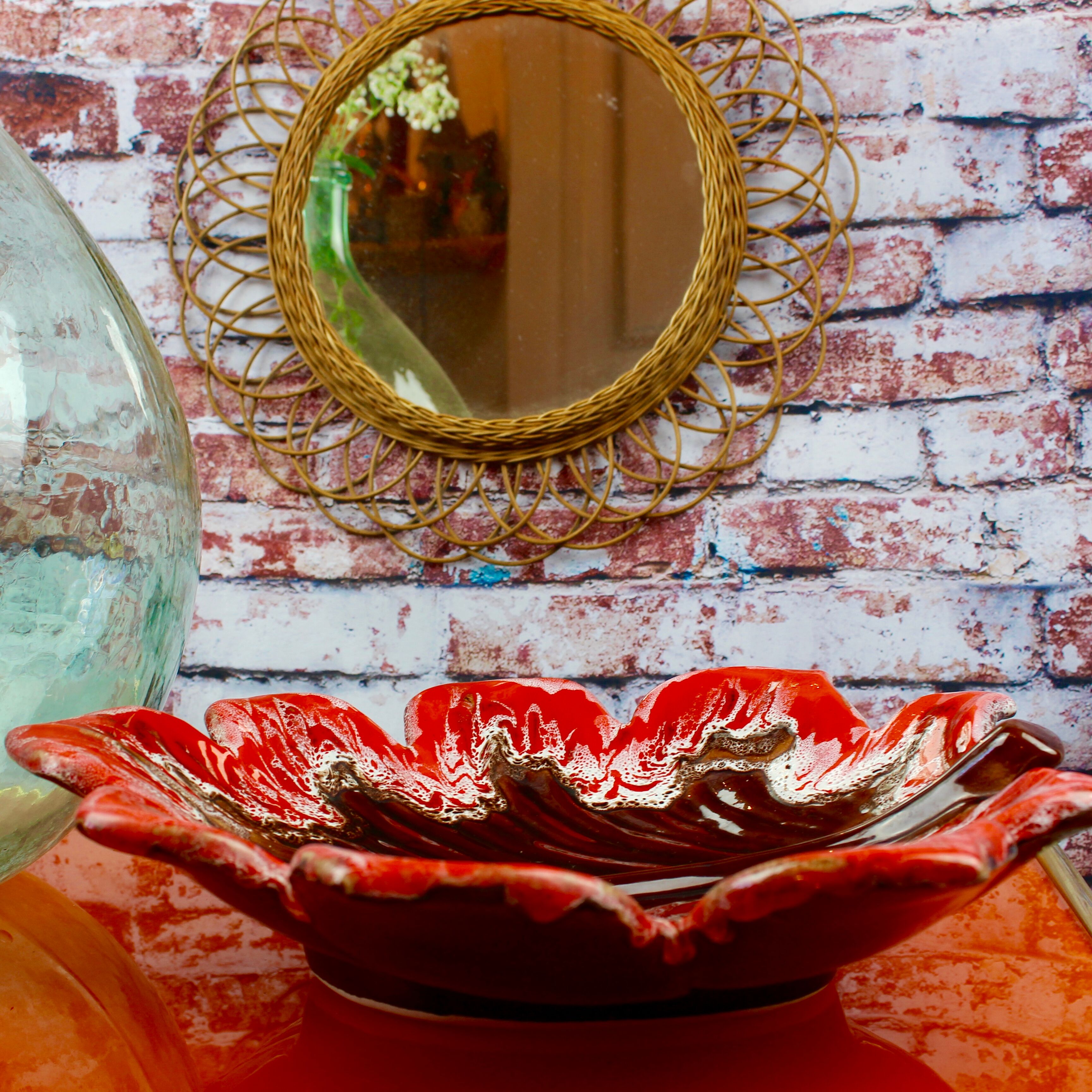 Cut Vallauris Orange 1950s