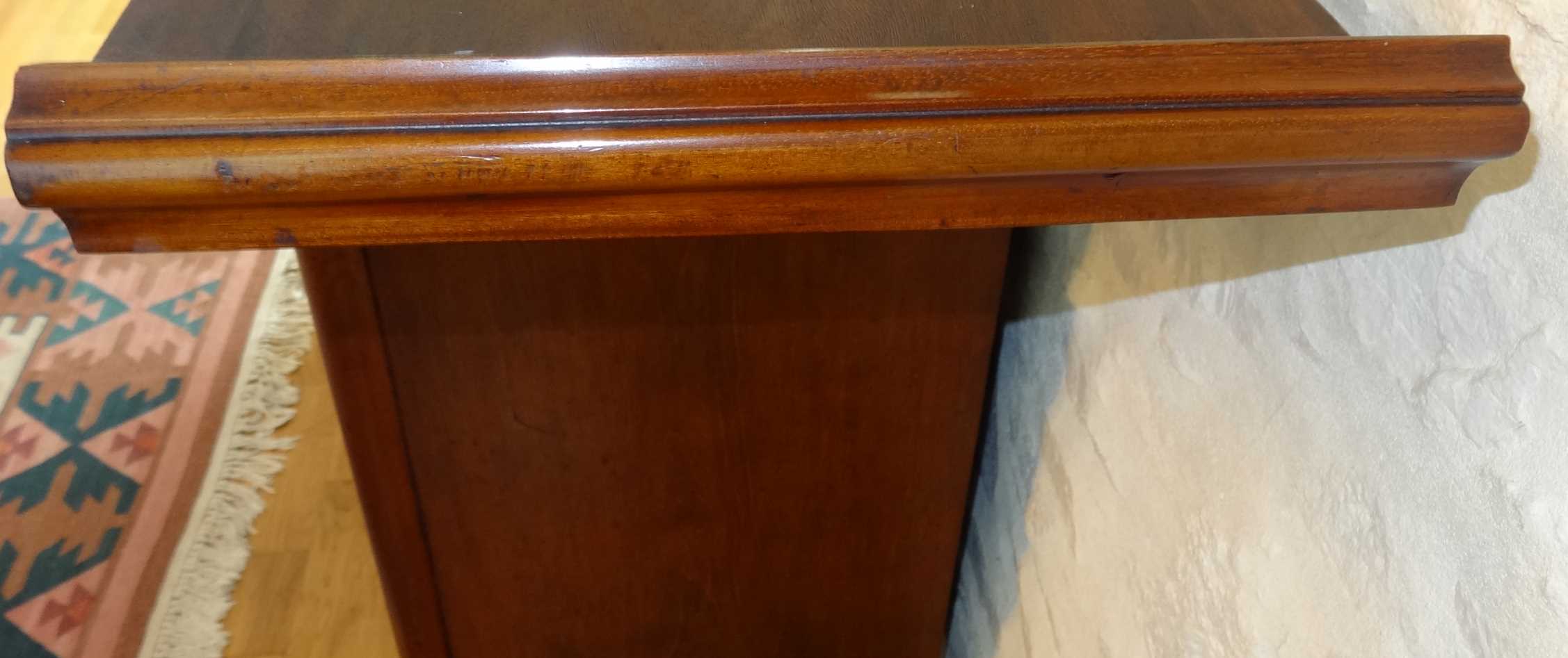 Low antique 19th century mahogany buffet