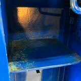 Metal locker with metal rivets